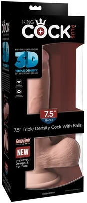 Dildo KINGCOCK TRIPLE DENSITY 22,9 cm kaina