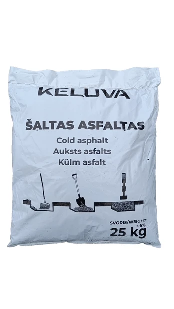Šaltasis asfaltas, remontinis, juoda, 25 kg