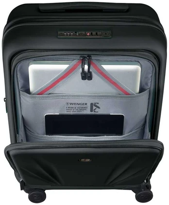 Kelioninis WENGER SKYON, HARDSIDE CARRY-ON, Juodas