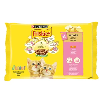 Konservai kačiukams su padažu FRISKIES, 4 x 85 g
