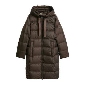 Pūkinis paltas moterims, Ruda, 5000011707 Puffed coat