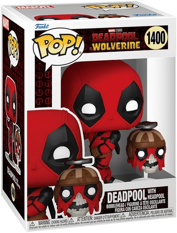 FUNKO POP! Vinilinė figūrėlė: Marvel: Deadpool & Wolverine - Deadpool & Headpool