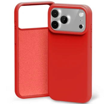 Dėklas Mercury Silicone do iPhone 17 Pro Max raudona