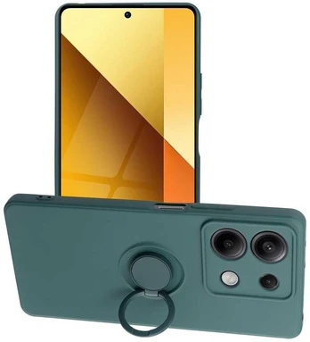 Dėklas Oem SILICONE RING case for XIAOMI Redmi Note 13 5G žalias