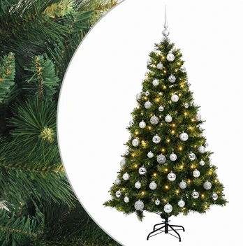 Dirbtinė kalėdinė eglutė su rutuliuku 210 cm 300 LED