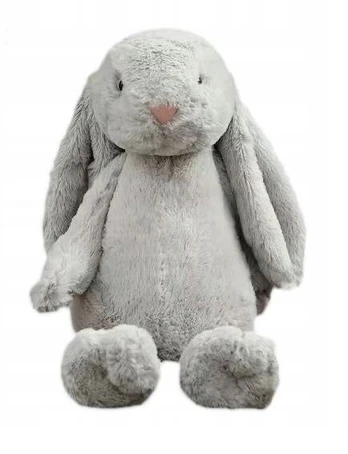 Pliušinis triušis 45cm, pilkas