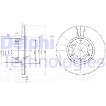 Stabdžių diskas DELPHI BG3553