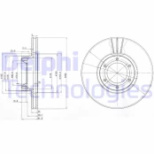 Stabdžių diskas DELPHI BG3553 kaina