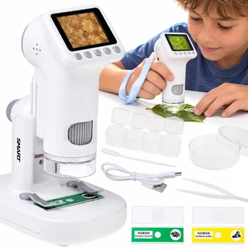 Jokomisiada DIGITAL MICROSCOPE for children - LCD screen, 1600x magnification, 1080P ES0030