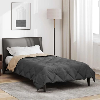 Vasaros antklodė Antracito ir taupe 200 x 135 cm Mikropluoštas