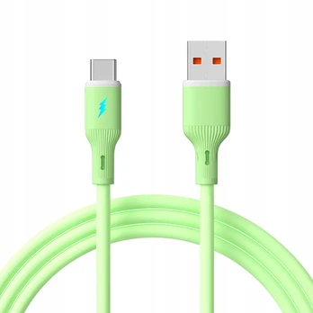 AKYGA Cable USB AK-USB-64 USB A m / USB type C m ver. 2.0 18W 1m Žalias Silicone