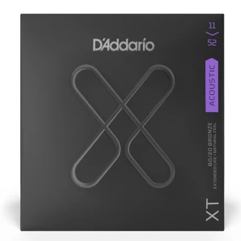 Stygos akustinei gitarai D'Addario XTABR1152