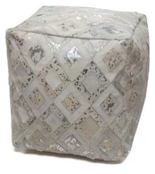 Pufas Kayoom Spark 110, sidabro/pilkas, 45 cm x 45 cm x 45 cm