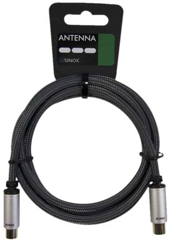 Sinox Beslag Sinox antennekabel. 3m. Sort