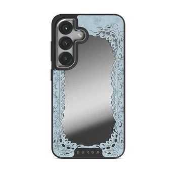 Looking Glass - Samsung Galaxy S25 Case, Elite Mirror Dark (Magnetic) / Silver