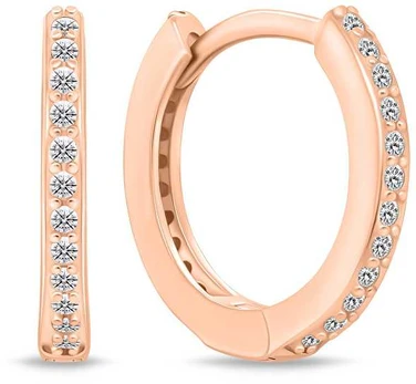 Brilio Silver Brilio Sidabrinis Glittering bronze rings earrings EA159R