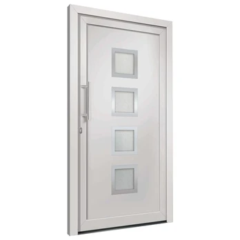 vidaXL Priekinės durys baltos spalvos 108x200cm