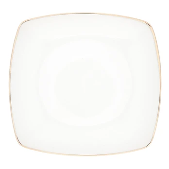Lėkštė MariaPaula Moderna Square 0101002849, Ø 25 cm, aukso/balta
