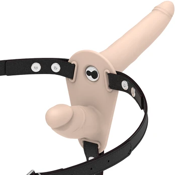 FETISH SUBMISSIVE HARNESS - Dvigubo įsiskverbimo vibratorius