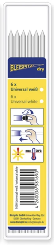 Bleispitz širdelės universalios baltos 6vnt.