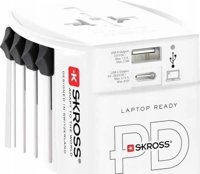 Skross MUV USB AC65PD + kabelis USB-C
