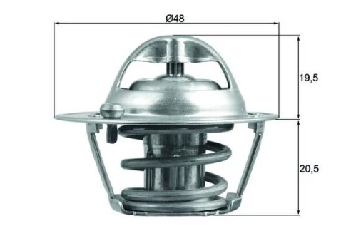 Termostatas, aušinimo skystis MAHLE TX 204 82D