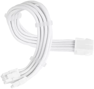 Kabelis SilverStone 6+2 pin PCI-E - 6+2 pin PCI-E 6+2-Pin-PCIe female, 6+2-Pin-PCIe male, 0.3 m, balta