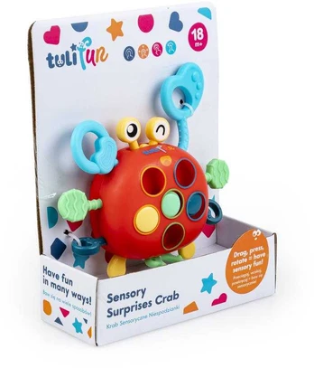 TULI FUN KRAB SENSORYCZNE NIESPODZIANKI