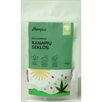 Kanapių sėklos Hempus, ekologiškos