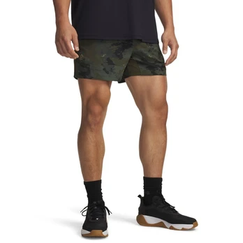 Under Armour Project Rock Ultimate Short Green Camo - Dydis XXL (6007178-308 Šortai)