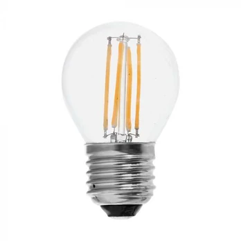 6W LED filamentinė lemputė, G45, E27, 6500K