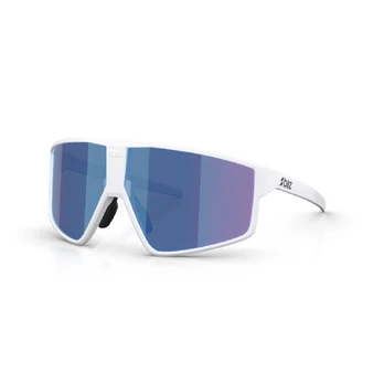 BLIZ P002 Small akiniai | Matte White - Smoke Blue Multicolour