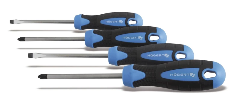 Högert Technik Rinkinys atsuktuvai plieno S2 / 4 vnt (HT1S094)