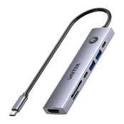 UNITEK HUB USB-C PD 100W HDMI 2.0 WITH ON/OFF kaina