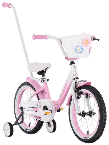 Dviratis Tabou Miss Alu 16 pink-baltas