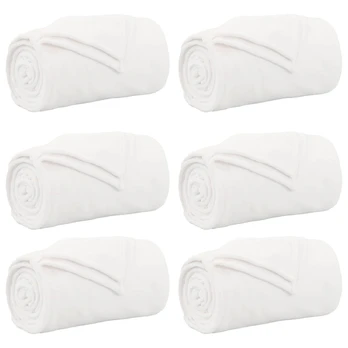Mesti antklodės 6 pcs Balta 220 x 240 cm Flysas