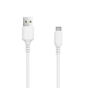 Setty cable USB - USB-C 1,0 m 3A white kaina