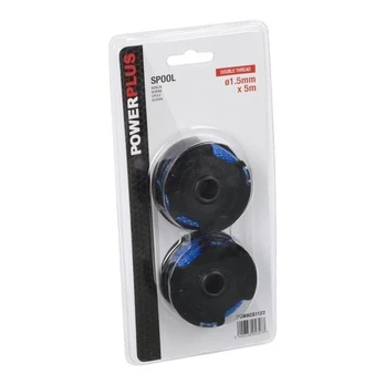 Ritė su lynu Powerplus POWACG1122, juoda sp., 2 vnt.
