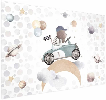 Artgeist Plakatas - Bear in a Race Car