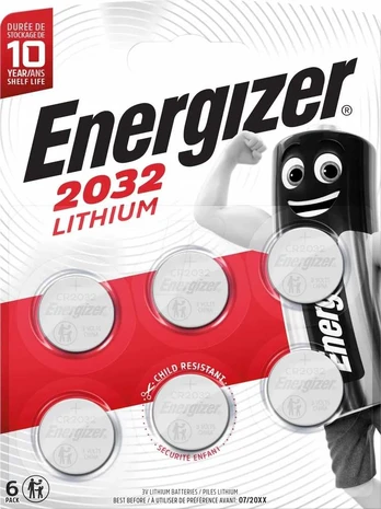 Energizer CR2032 6pcs 435853 (7638900435856)