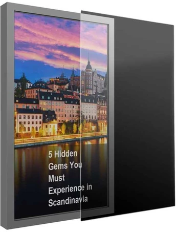 Laikiklis Multibrackets M Safety Sheet Polycarbonate 55", Transparent, Plastic, Screen protector