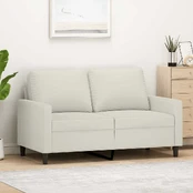 Dvivietė sofa, kreminės spalvos, 120cm, aksomas kaina