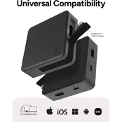 ZAGG 4 Port Hub Black/Grey kaina