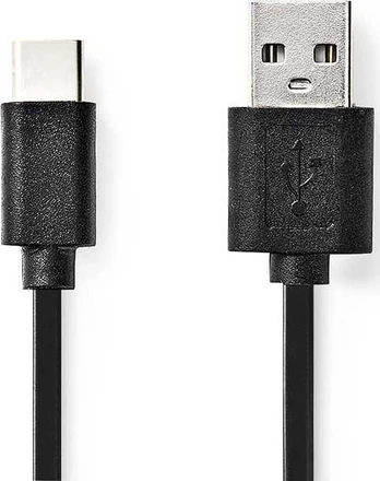 Nedis USB-A – USB-C kabelis 3 m juodas (CCGL60600BK30)