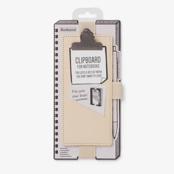 Bookaroo Notebook Clipboard - Cream