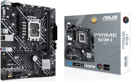 Pagrindinė plokštė ASUS PRIME H610M-E-CSM LGA1700 microATX