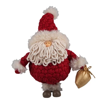 Decoration FAB CLAUS H48cm, santa, red