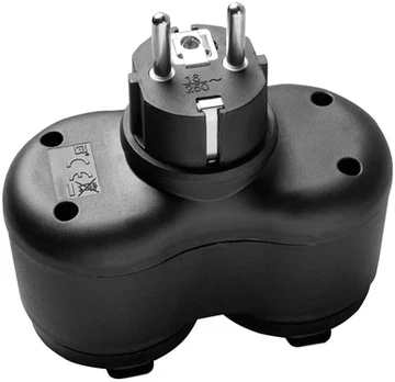 Dvivietis lizdo adapteris, IP44