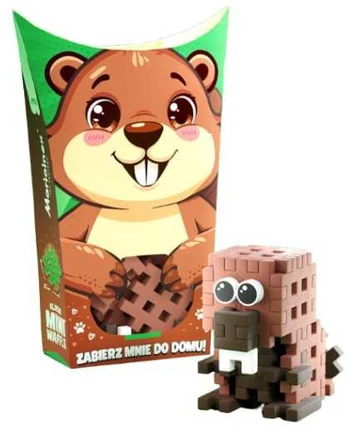 Marioinex *****Klocki waffle mini PocketPets Bóbr 07061
