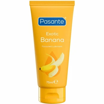 PASANTE Banana Water-Based Lubricant 75ml - Exotic Flavour, Vegan, Paraben-Free